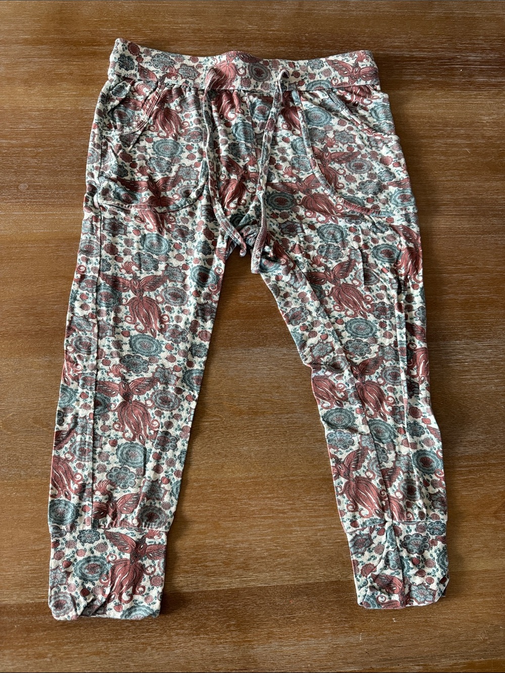 kate quinn firebird and lemons crop joggers